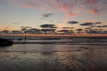sunset at the beach