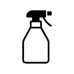 Eco-friendly cleaning spray bottle in minimalist design  