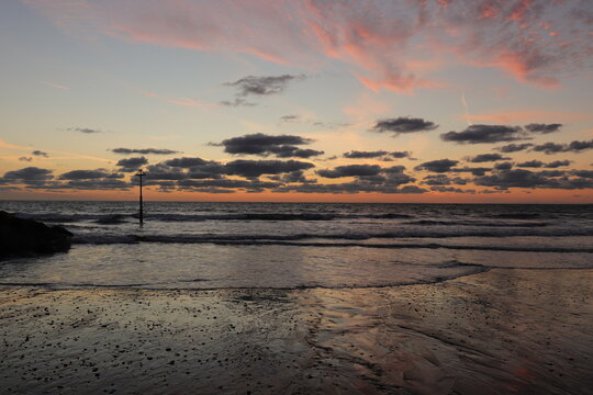 sunset at the beach