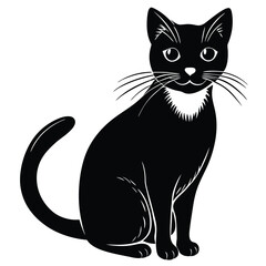 cat vector sihouette