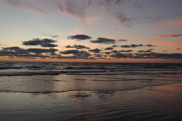 sunset at the beach