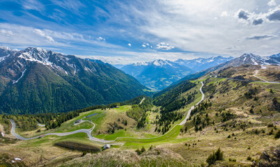 Jaufenpass, Passo di Monte Giovo, Gebirgspass, Bozen, Südtirol, Italien, Europa