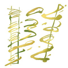 Abstract brush stroke with flowing, organic shapes
