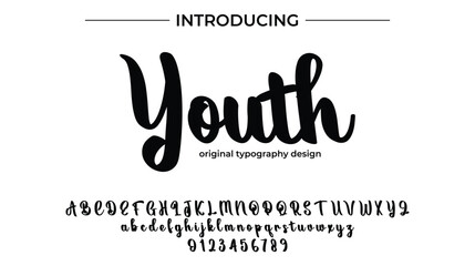 Youth – Playful and Bold Handwritten Font for Creative Projects and Branding
