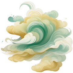 Abstract flowing wave swirl shapes art background