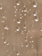 Water drops on window glass