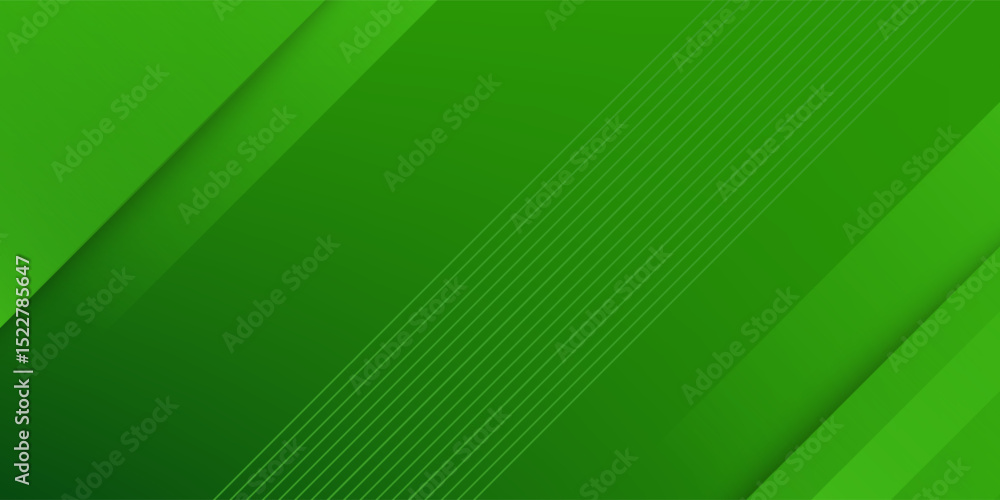 Poster abstract green sporty background template vector with shiny lines and lights. green background with 