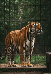 Majestic Tiger in Enclosure