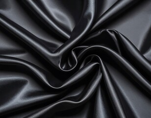 Fototapeta premium Smooth, dark fabric folds