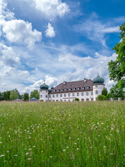 Schloßpark und Schloß Höhenried, Bernried, am Starnberger See, Bayern, Oberbayern, Deutschland, Europa