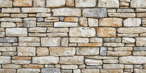 Fototapeta premium Aged Stone Wall Pattern with Delicate Gradations