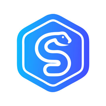 Python programming language logo in modern minimalist style  