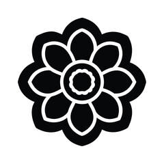 Anemone Icon Outline Vector Illustration