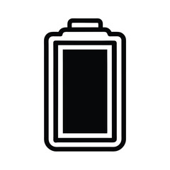 Battery Icon Outline Vector Illustration