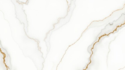 Elegant marble texture in white and gold veins, luxury style perfect for branding or interiors.