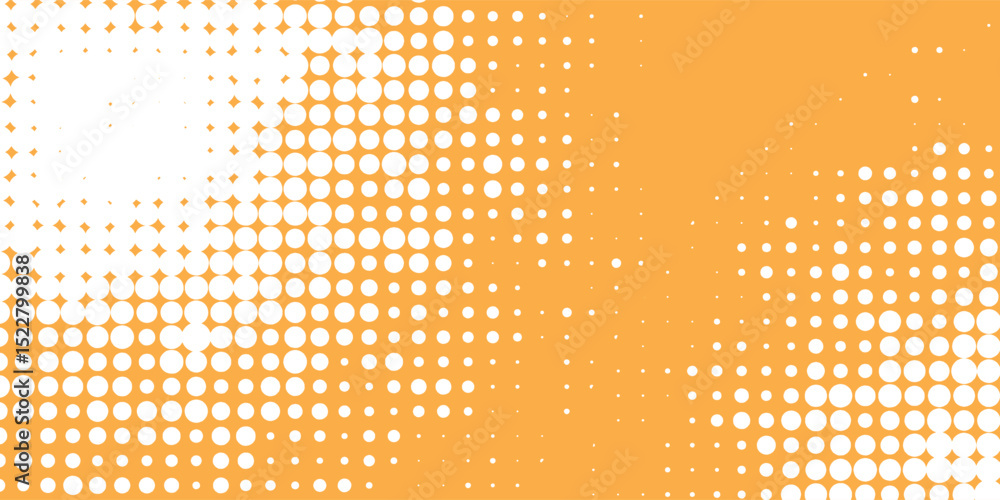Poster orange abstract geometric background frame. texture of hexagons. linear pattern of cells, honeycomb.