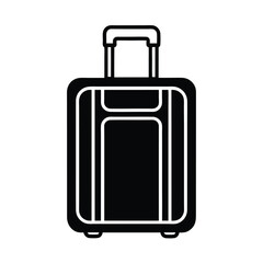 Luggage Icon Outline Vector Illustration