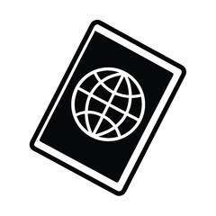 Passport Icon Outline Vector Illustration