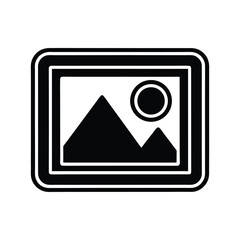 Photo Icon Outline Vector Illustration