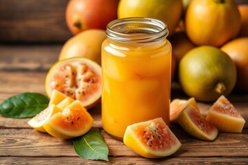 Yellow Can with Guava Jam Cubes