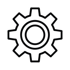 Settings Icon Outline Vector Illustration