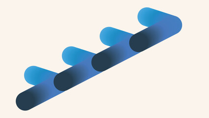 Arrow Growth Infographics. 3d Vector Timeline Chart Template. Business Presentation Graph Elements. Time Line Design Background. Upward Infograph Icon Logo. Strategy Sequence Forecast. Horizontal Data