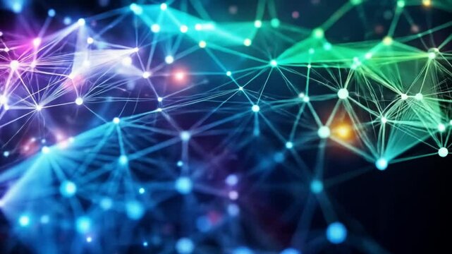 Here's a concise description:

Abstract blue background with sparkling light, showcasing futuristic design and glowing fractal patterns for a dynamic digital art wallpaper