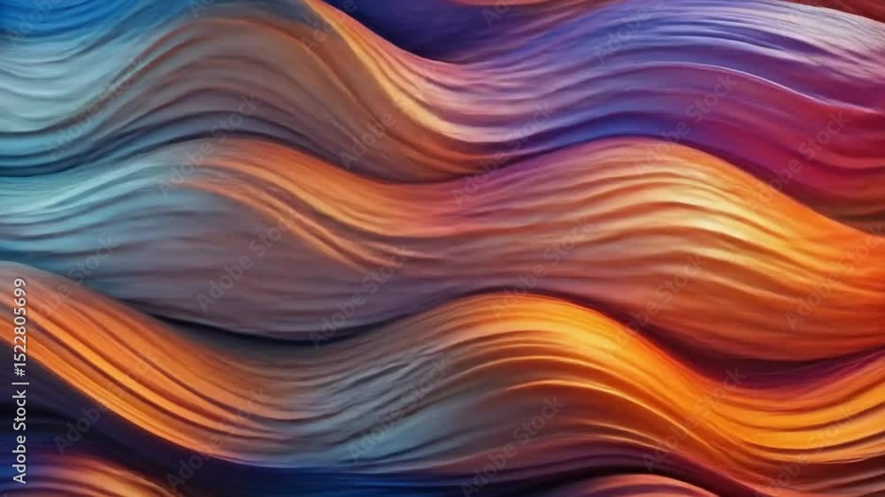 Poster abstract colorful background with flowing wave patterns, vibrant light, and artistic lines creating 