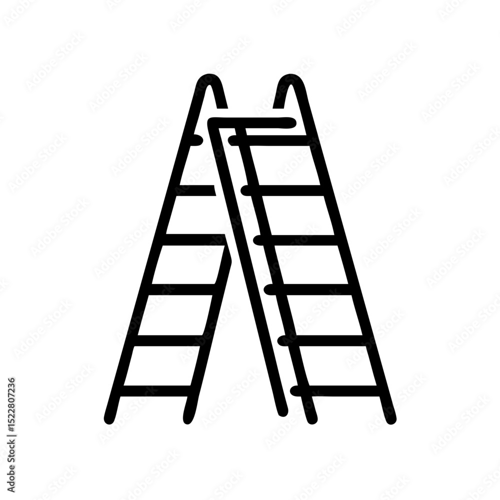 Poster elegant ladder design perfect for branding logos and stylish identity creation suitable for upscale 