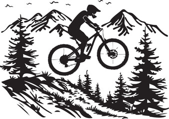 Obraz premium bicycle, bike, isolated, sport, wheel, cycle, cycling, transport, white, pedal, vector, black, illustration, vehicle, vintage, mountain, old, ride, race, silhouette, seat, frame, transportation, bikin