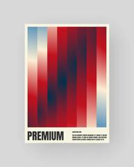 Retro-futuristic and abstract poster design. Geometric glass distortion, refraction and distortion color