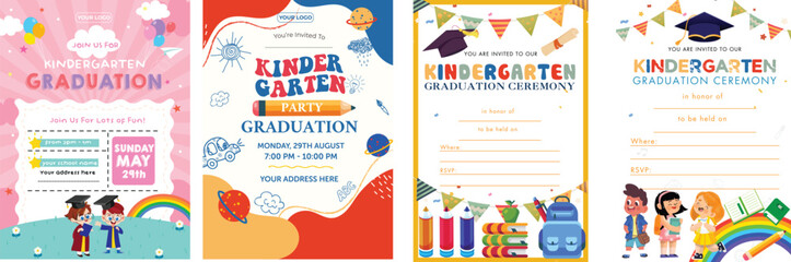 Kindergarten graduation design bundle file.