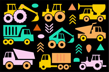 Naklejka premium Seamless Car Pattern – Stylish Automotive Vector Background