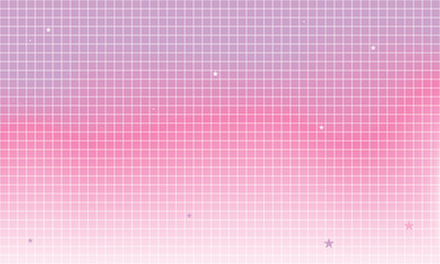 Pastel Graph Paper Sky with Stars