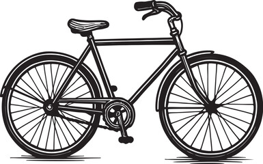 bicycle on white background