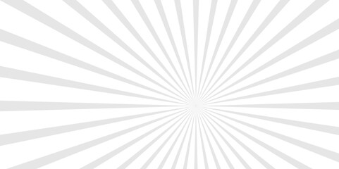 Geometric abstract white and gray cartoon, poster wallpaper. summer sunshine explosion energy sunlight glowing sunburst design. 