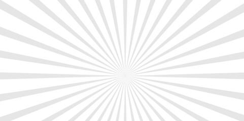 Geometric abstract white and gray cartoon, poster wallpaper. summer sunshine explosion energy sunlight glowing sunburst design. 