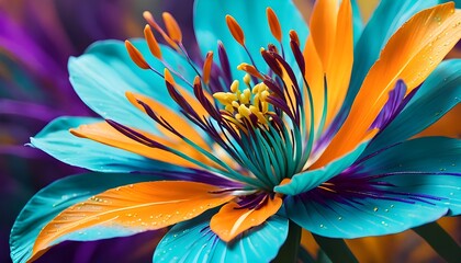 purple and yellow flower
