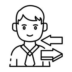 This Exchange Program icon is suitable for Study Abroad, International student, Education, etc