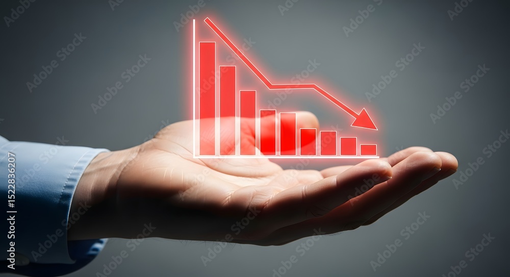 Poster understanding and managing declining business trends a visual guide