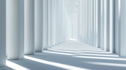 Obraz premium Minimalist white industrial texture with gradient lighting, embodying modern simplicity and clean aesthetics.