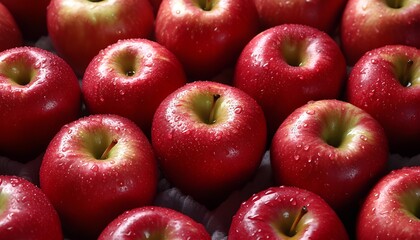 red apples close up