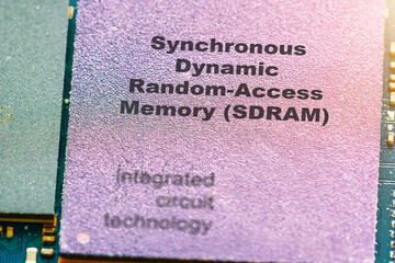 Synchronous Dynamic Random-Access Memory (SDRAM) DRAM synchronized with the system clock for faster...
