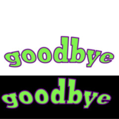 3D Neon Typography – Goodbye