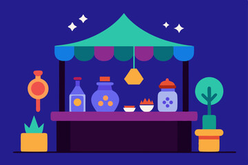 a market filled with potions charms and mystica