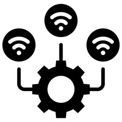 Smart Technology icon glyph 