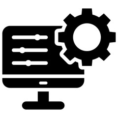 Control system  icon glyph 