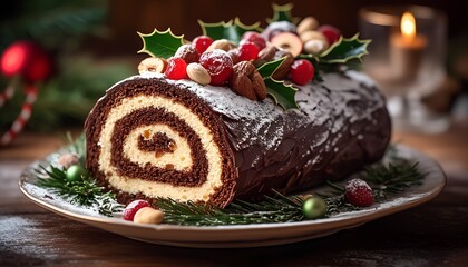 yule log cake