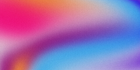 Abstract colorful gradient background grainy texture. Colorful modern wallpaper. Mixed color landscape background.