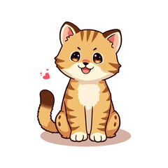 Fototapeta premium Cute Baby Cougar Clipart 04